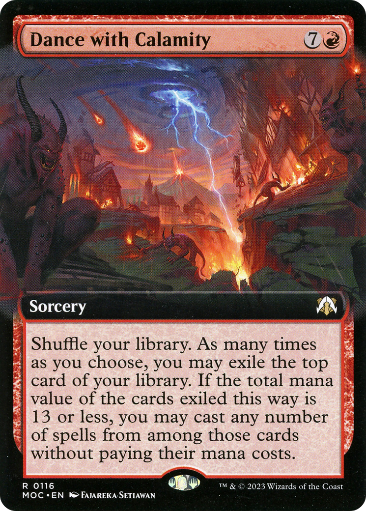Dance with Calamity (Extended Art) [March of the Machine Commander] | Grognard Games