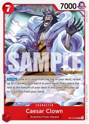 Caesar Clown (006) (OP10-006) - Royal Blood Release Event Cards | Grognard Games
