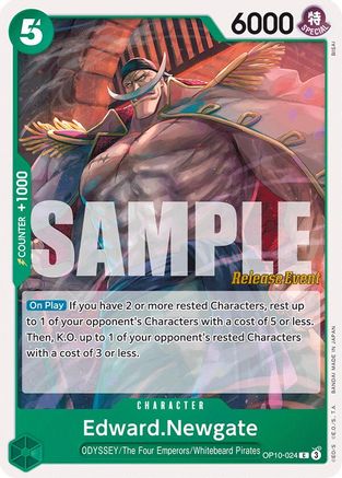 Edward.Newgate (OP10-024) - Royal Blood Release Event Cards | Grognard Games