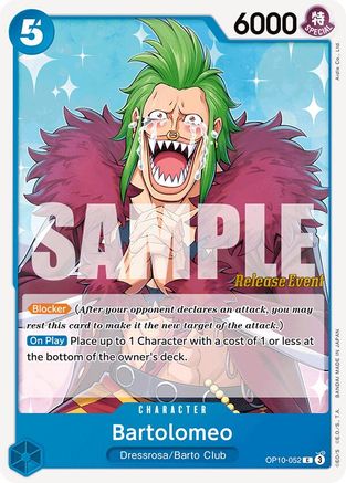Bartolomeo (OP10-052) - Royal Blood Release Event Cards | Grognard Games