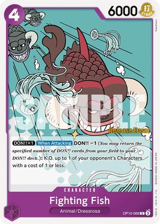 Fighting Fish (OP10-069) - Royal Blood Release Event Cards | Grognard Games
