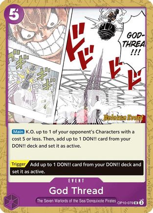God Thread (OP10-079) - Royal Blood Release Event Cards | Grognard Games