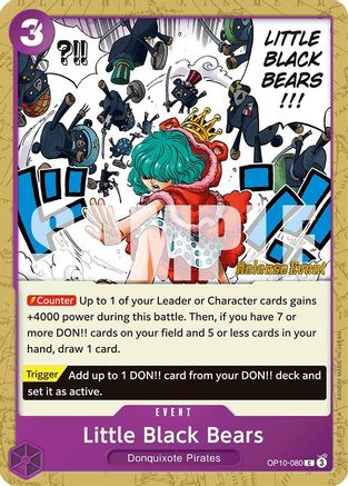 Little Black Bears (OP10-080) - Royal Blood Release Event Cards | Grognard Games