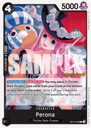 Perona (092) (OP10-092) - Royal Blood Release Event Cards | Grognard Games