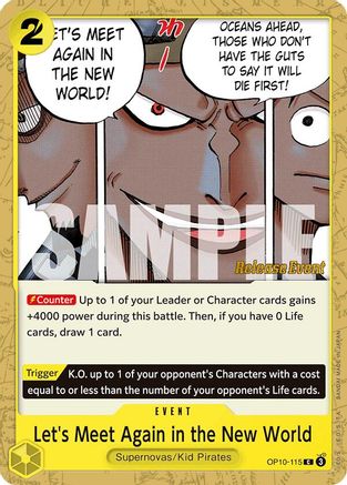 Let's Meet Again in the New World (OP10-115) - Royal Blood Release Event Cards | Grognard Games
