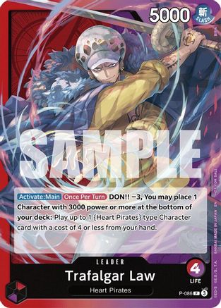 Trafalgar Law (OP10 Release Event) (P-086) - One Piece Promotion Cards | Grognard Games