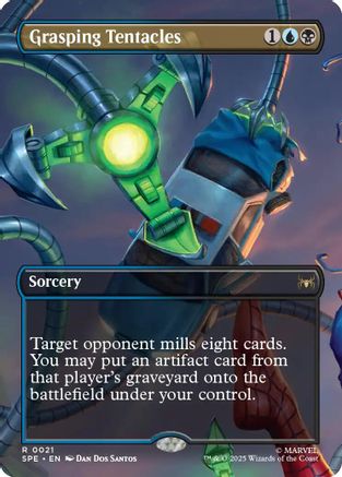 Grasping Tentacles (Borderless) (SPE, MAR-021) - Marvel's Spider-Man: Eternal-Legal Foil | Grognard Games