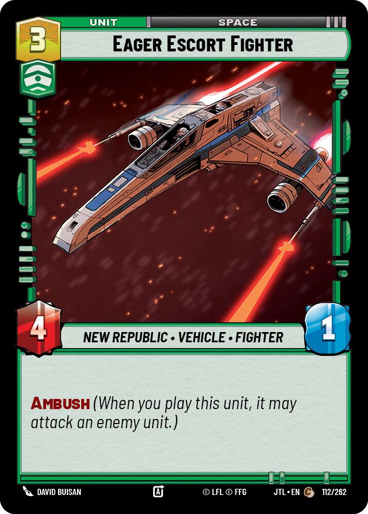 Eager Escort Fighter (112/262) (112/262) [Jump to Lightspeed] | Grognard Games