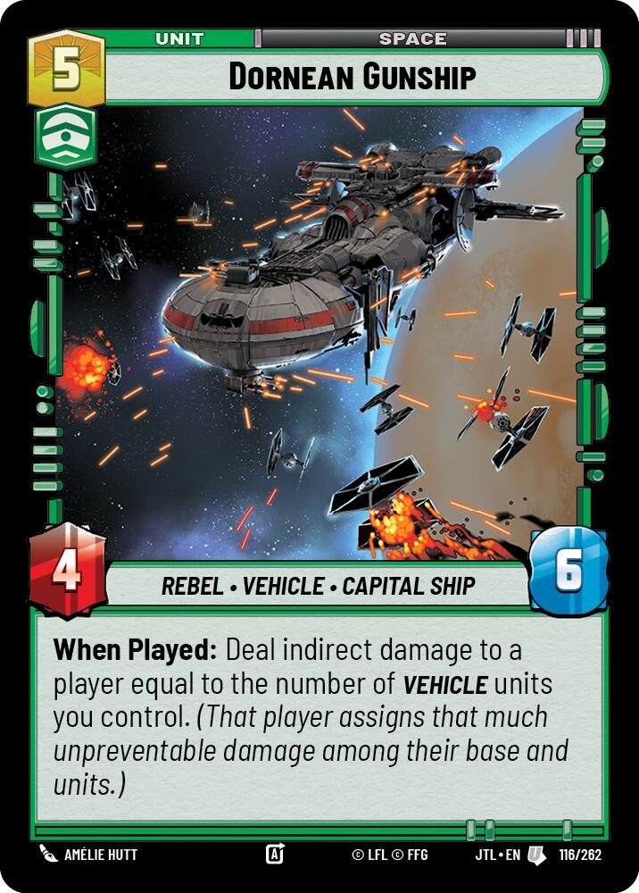 Dornean Gunship (116/262) (116/262) [Jump to Lightspeed] | Grognard Games