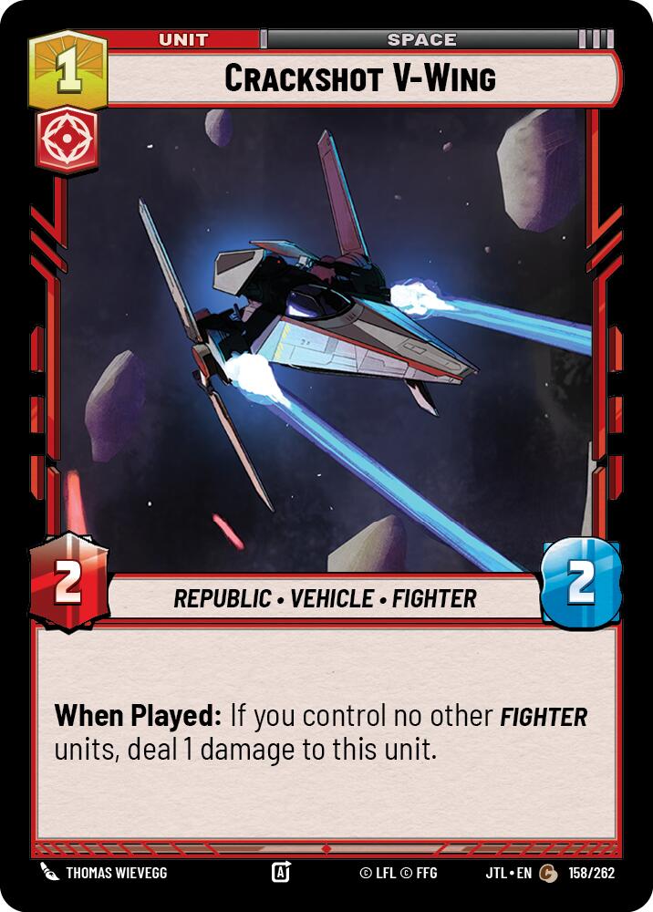 Crackshot V-Wing (158/262) (158/262) [Jump to Lightspeed] | Grognard Games