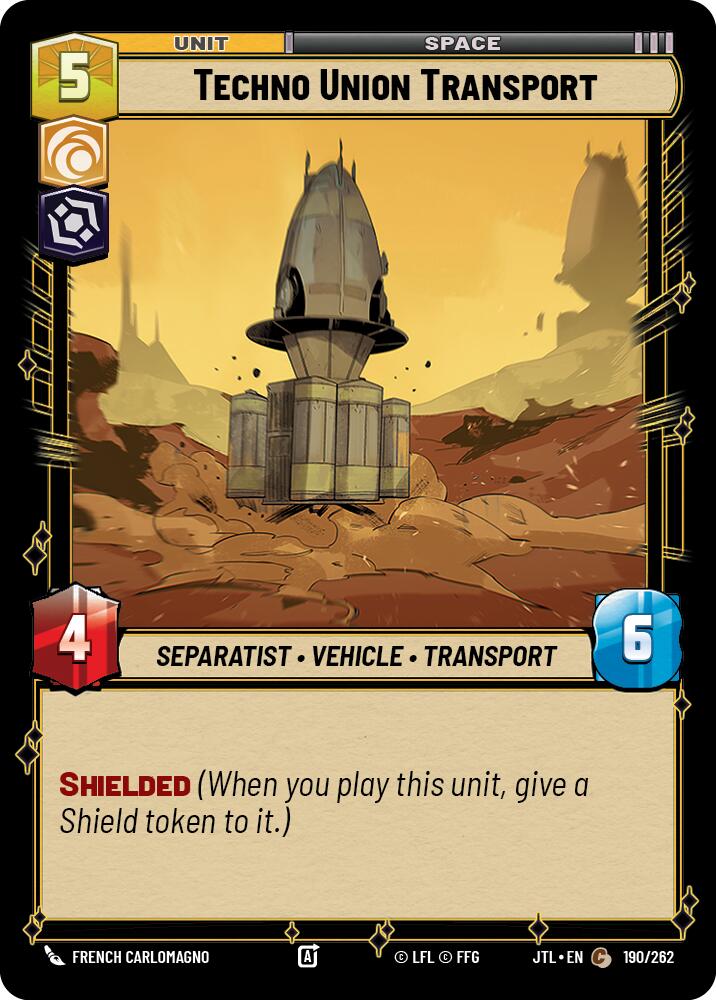 Techno Union Transport (190/262) (190/262) [Jump to Lightspeed] | Grognard Games