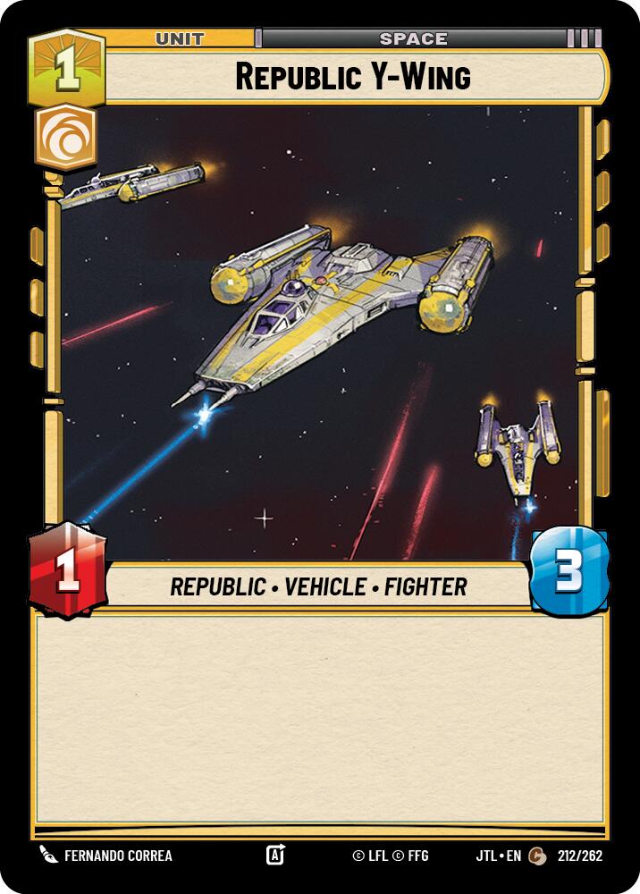 Republic Y-Wing (212/262) (212/262) [Jump to Lightspeed] | Grognard Games