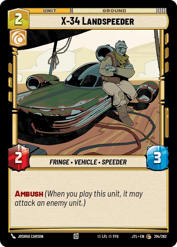 X-34 Landspeeder (214/262) (214/262) [Jump to Lightspeed] | Grognard Games