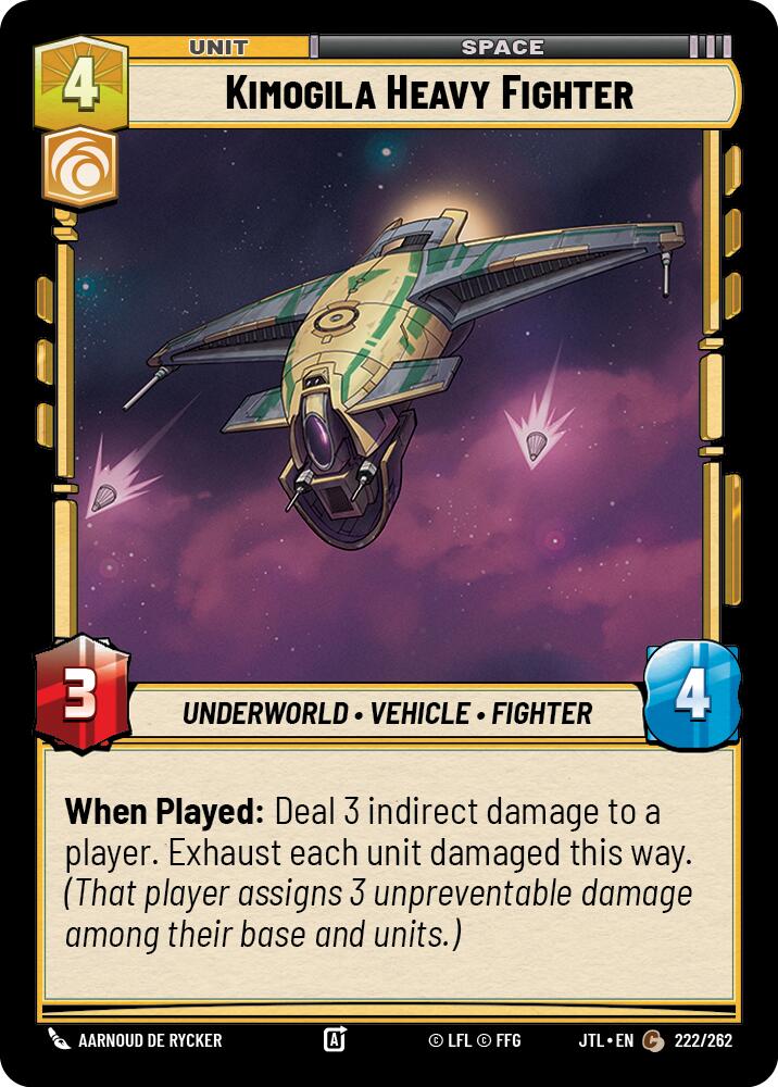 Kimogila Heavy Fighter (222/262) (222/262) [Jump to Lightspeed] | Grognard Games