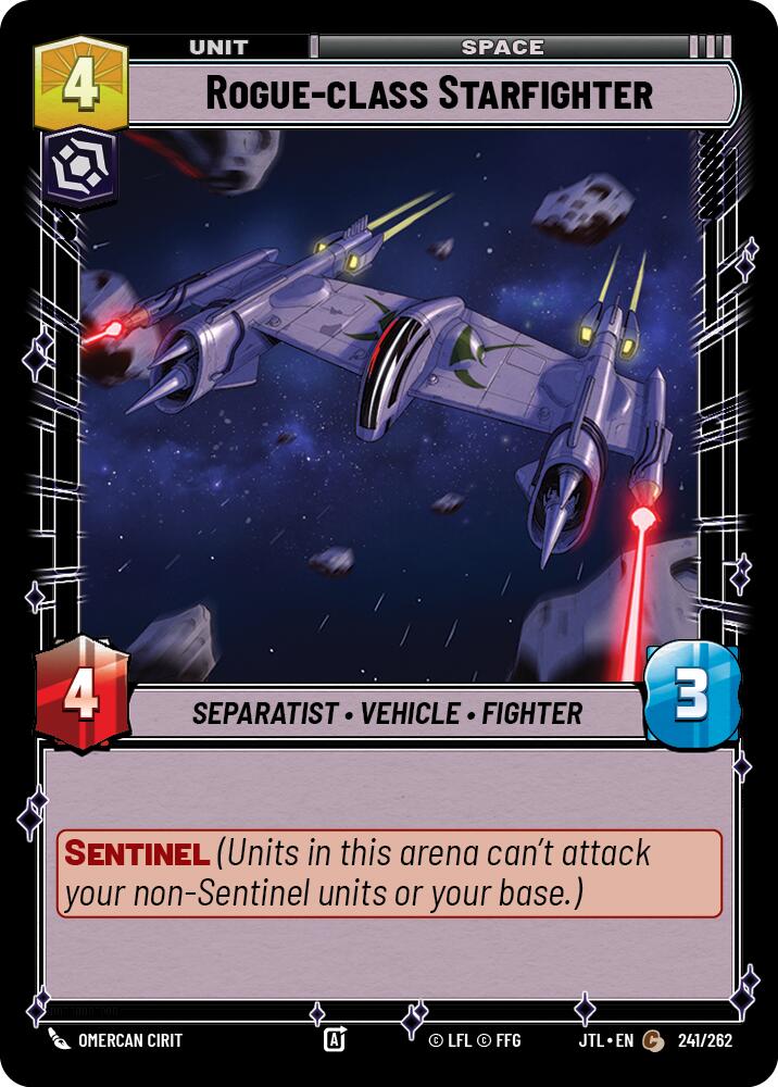 Rogue-class Starfighter (241/262) (241/262) [Jump to Lightspeed] | Grognard Games
