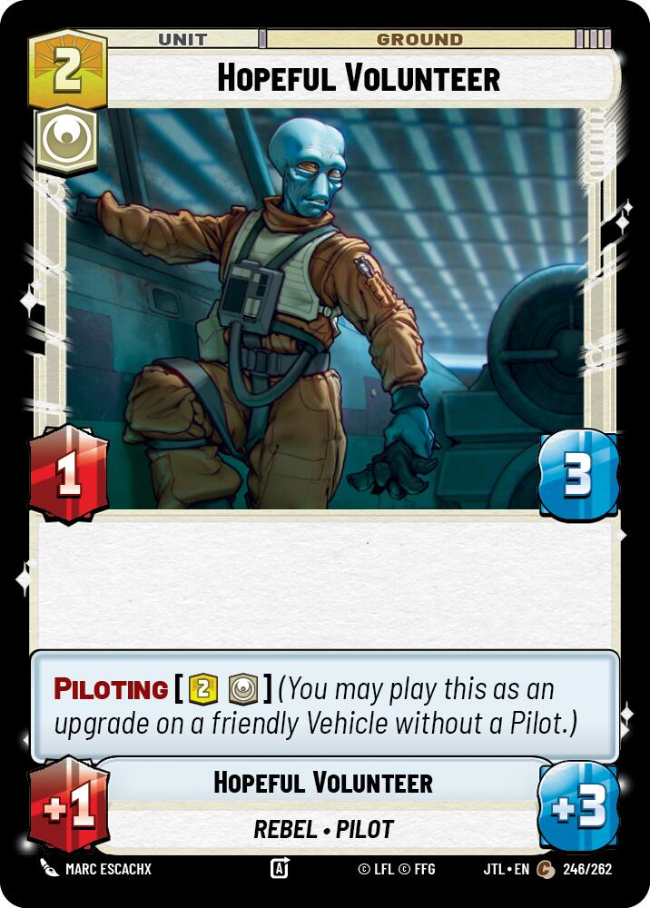 Hopeful Volunteer (246/262) (246/262) [Jump to Lightspeed] | Grognard Games