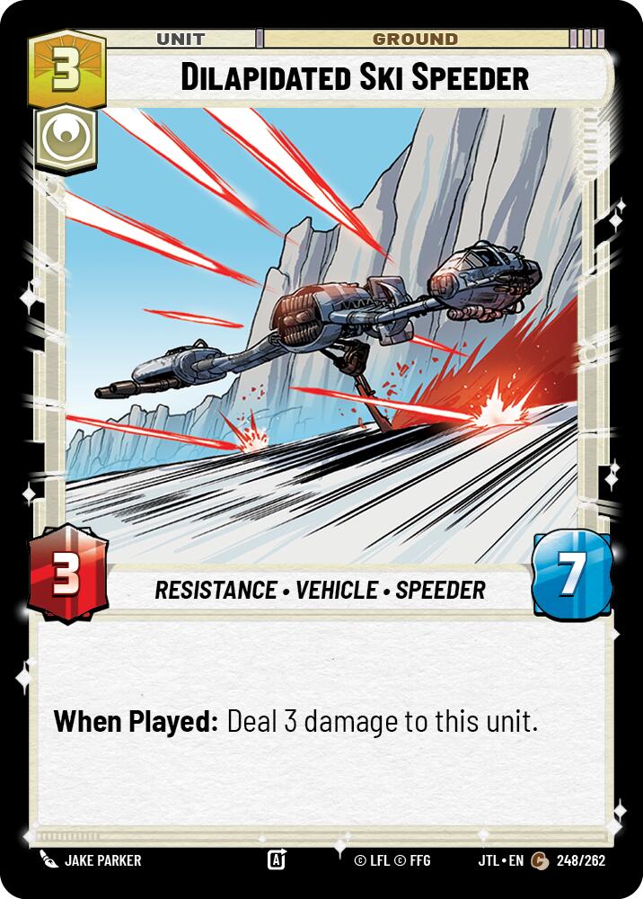 Dilapidated Ski Speeder (248/262) (248/262) [Jump to Lightspeed] | Grognard Games