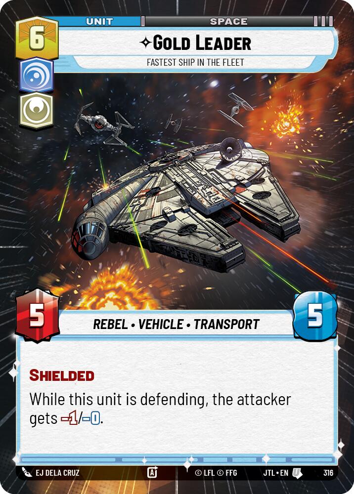 Gold Leader - Fastest Ship in the Fleet (316) (Hyperspace) (316) [Jump to Lightspeed] | Grognard Games