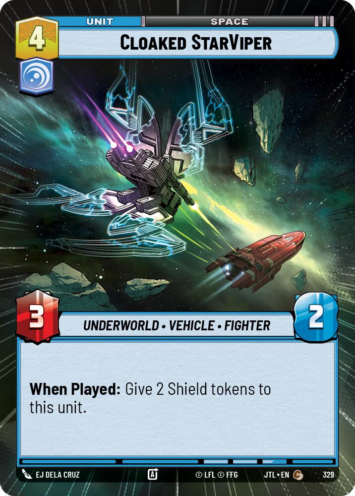 Cloaked StarViper (329) (Hyperspace) (329) [Jump to Lightspeed] | Grognard Games