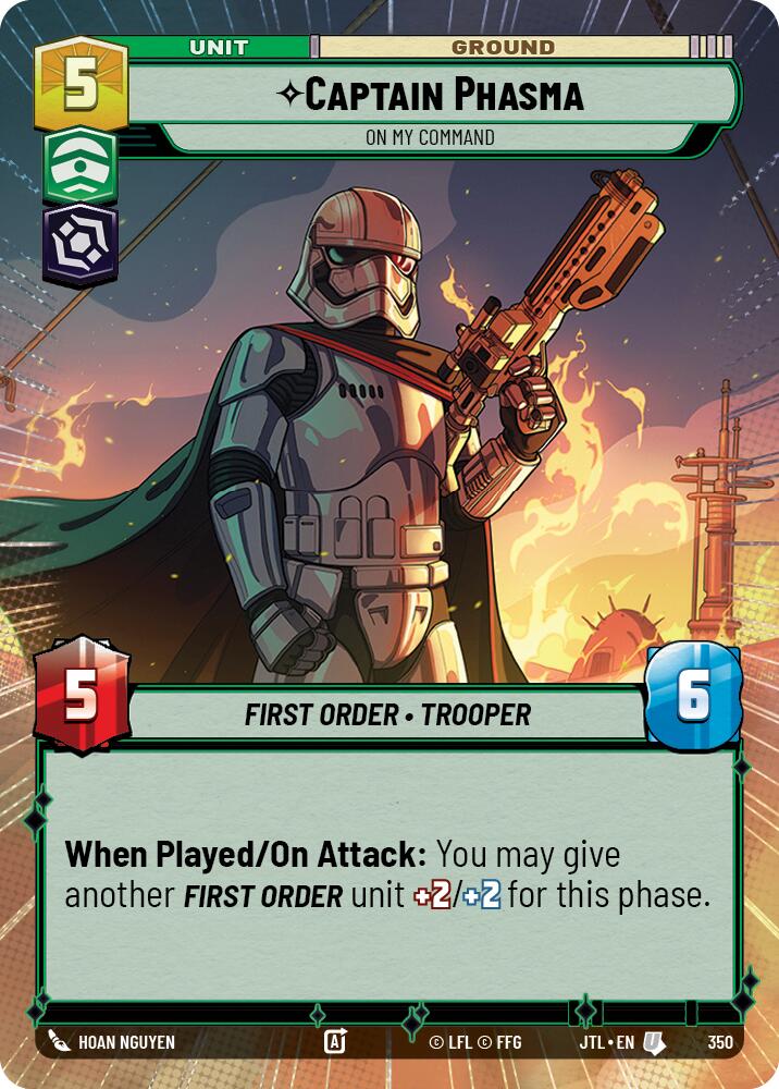 Captain Phasma - On My Command (350) (Hyperspace) (350) [Jump to Lightspeed] | Grognard Games