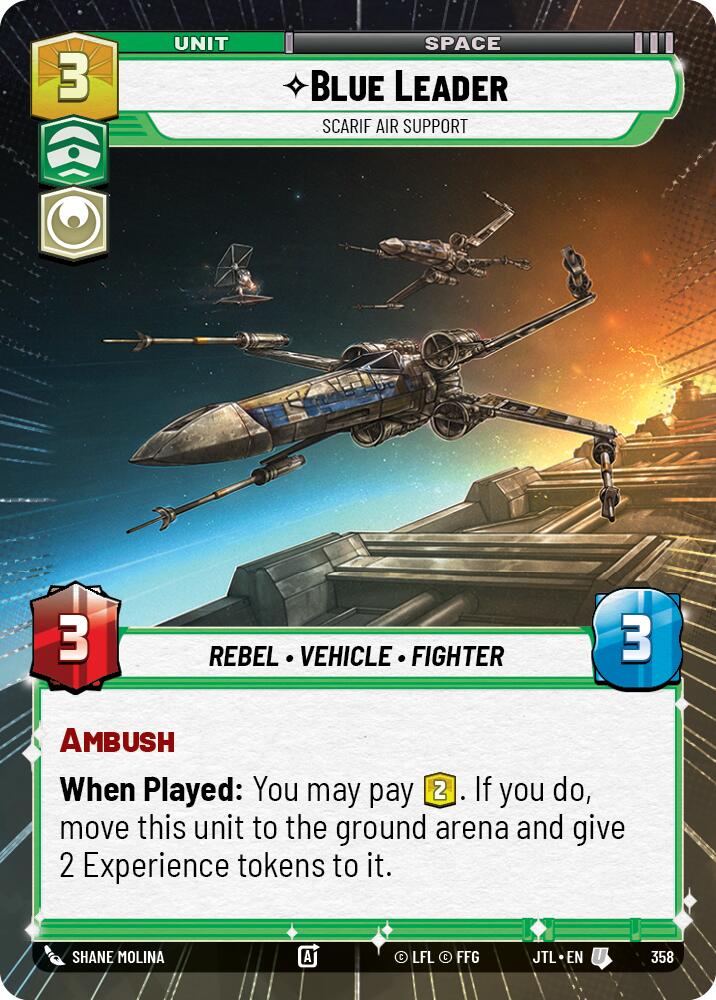 Blue Leader - Scarif Air Support (358) (Hyperspace) (358) [Jump to Lightspeed] | Grognard Games