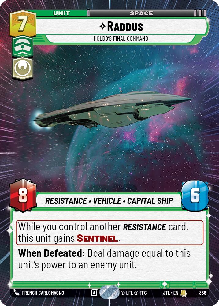 Raddus - Holdo's Final Command (366) (Hyperspace) (366) [Jump to Lightspeed] | Grognard Games