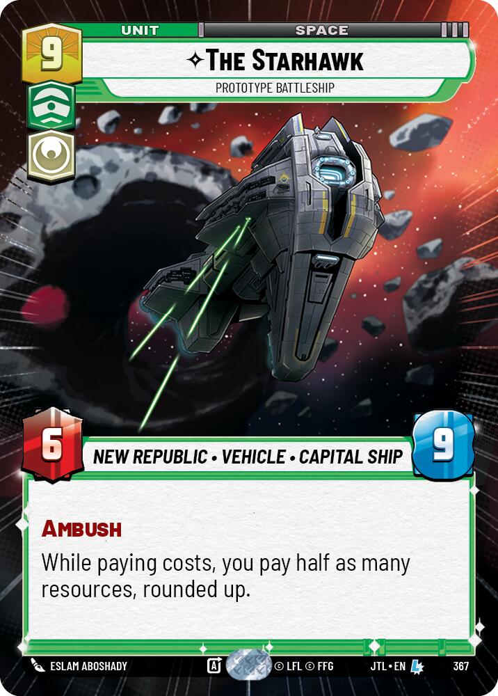 The Starhawk - Prototype Battleship (367) (Hyperspace) (367) [Jump to Lightspeed] | Grognard Games