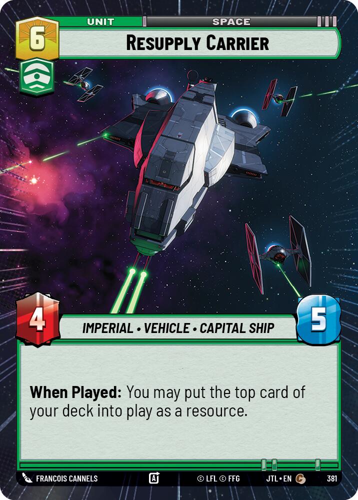 Resupply Carrier (381) (Hyperspace) (381) [Jump to Lightspeed] | Grognard Games