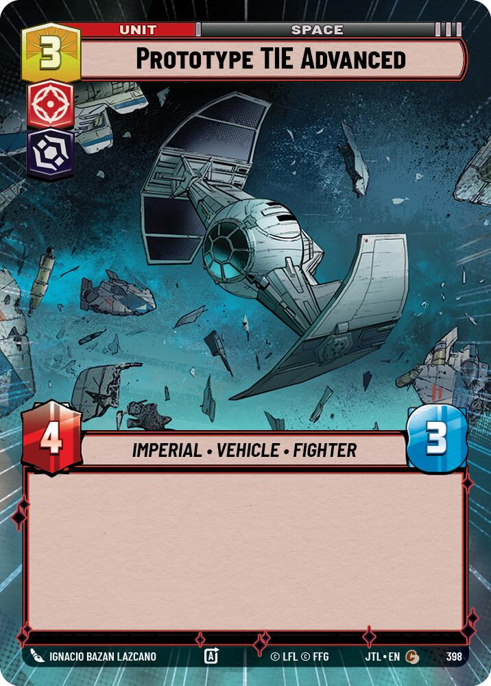 Prototype TIE Advanced (398) (Hyperspace) (398) [Jump to Lightspeed] | Grognard Games