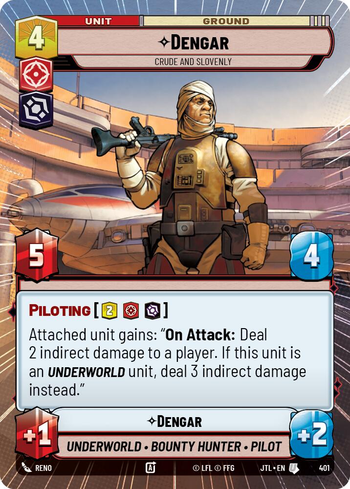 Dengar - Crude and Slovenly (401) (Hyperspace) (401) [Jump to Lightspeed] | Grognard Games