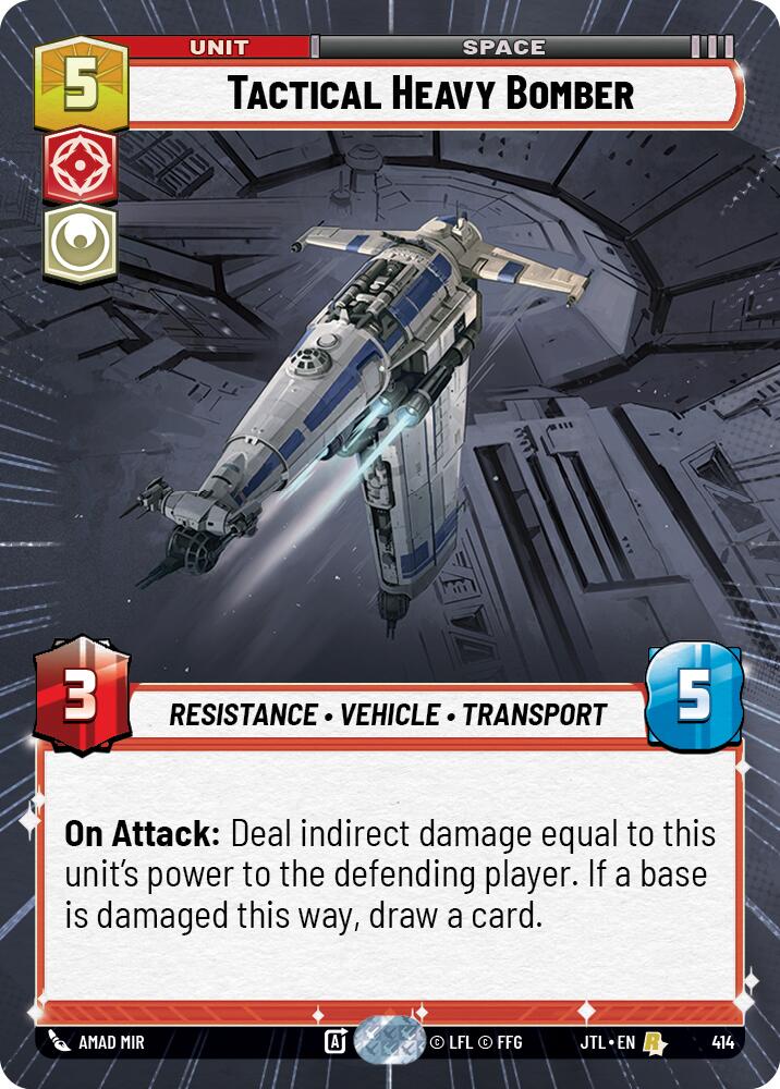 Tactical Heavy Bomber (414) (Hyperspace) (414) [Jump to Lightspeed] | Grognard Games