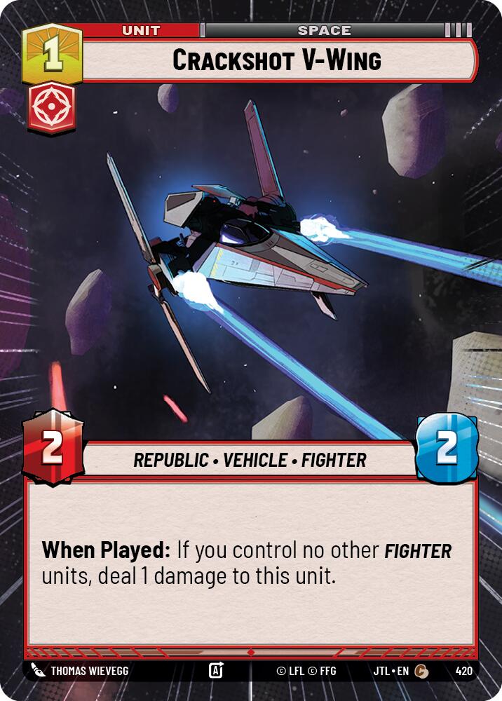 Crackshot V-Wing (420) (Hyperspace) (420) [Jump to Lightspeed] | Grognard Games