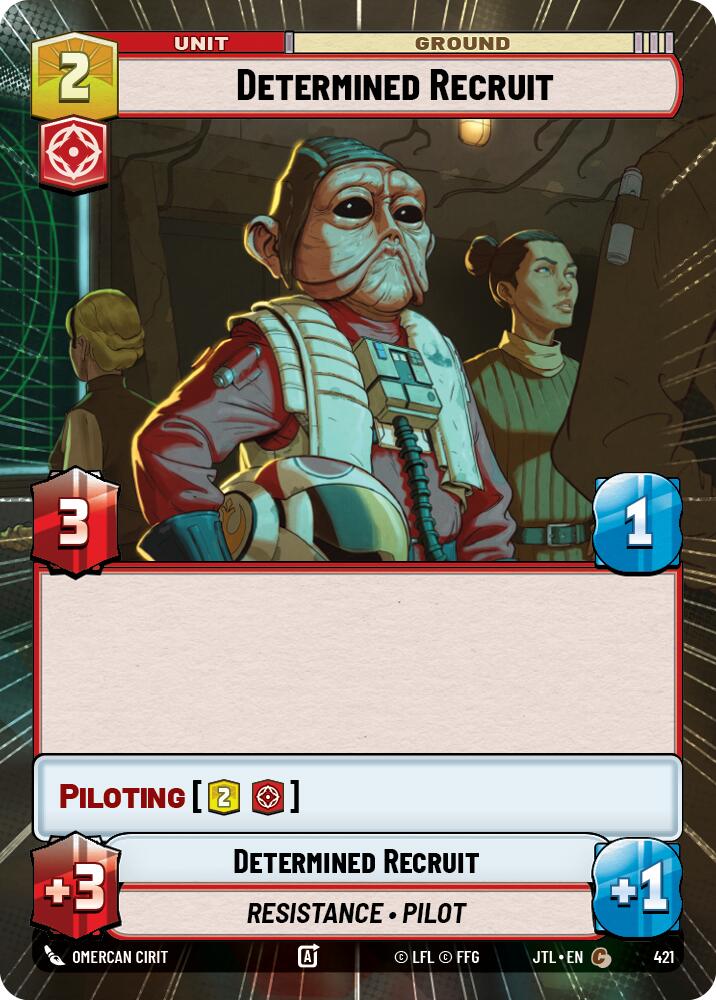 Determined Recruit (421) (Hyperspace) (421) [Jump to Lightspeed] | Grognard Games