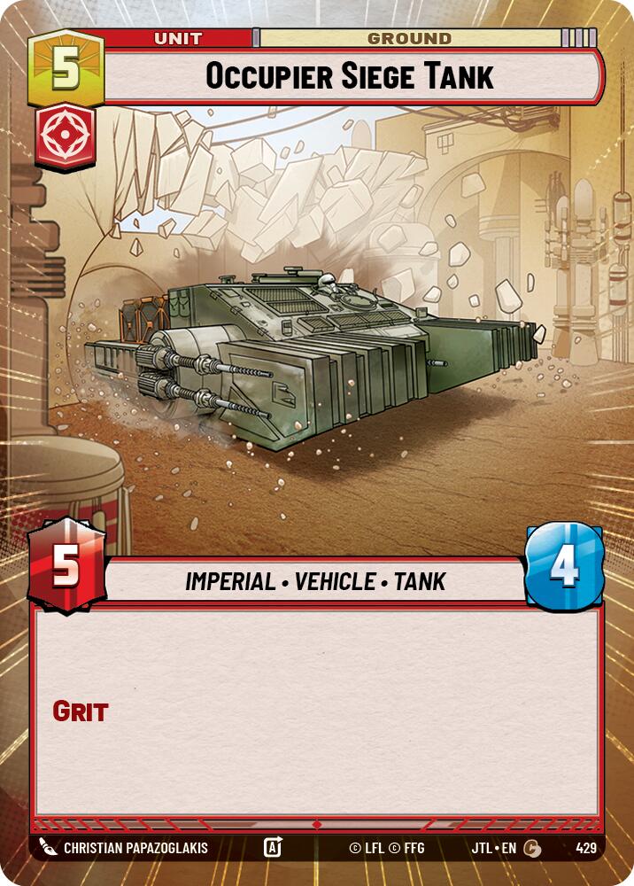 Occupier Siege Tank (429) (Hyperspace) (429) [Jump to Lightspeed] | Grognard Games