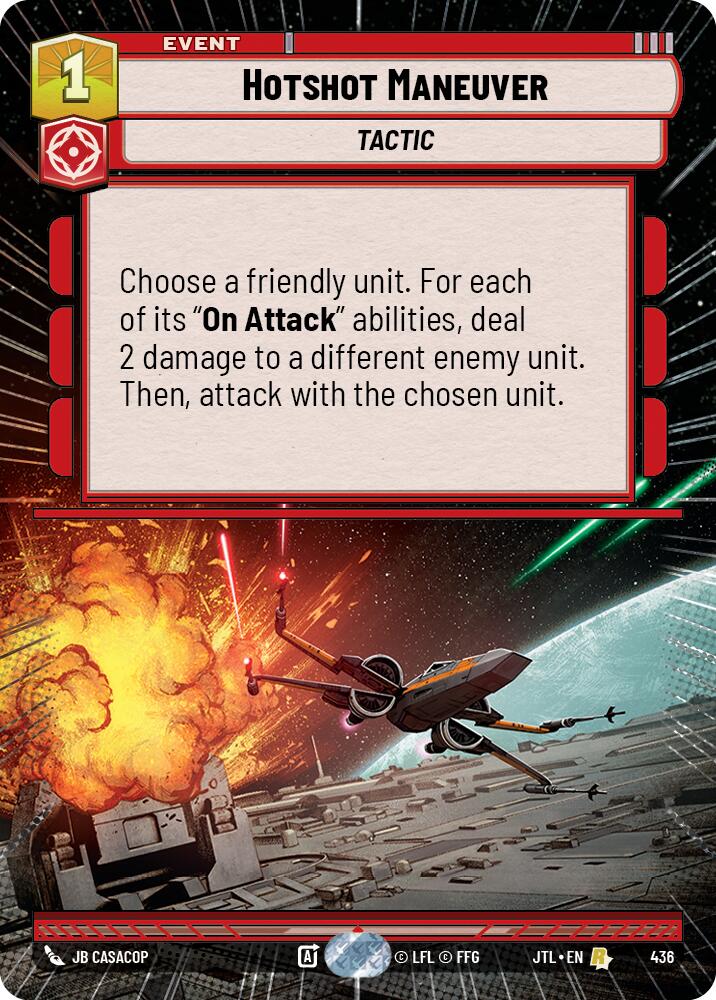 Hotshot Maneuver (436) (Hyperspace) (436) [Jump to Lightspeed] | Grognard Games