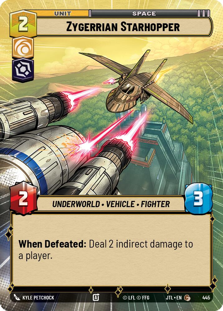 Zygerrian Starhopper (445) (Hyperspace) (445) [Jump to Lightspeed] | Grognard Games