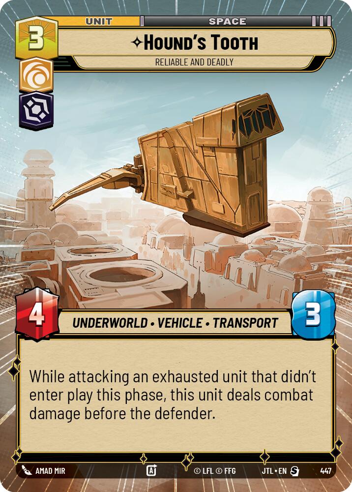 Hound's Tooth - Reliable and Deadly (447) (Hyperspace) (447) [Jump to Lightspeed] | Grognard Games