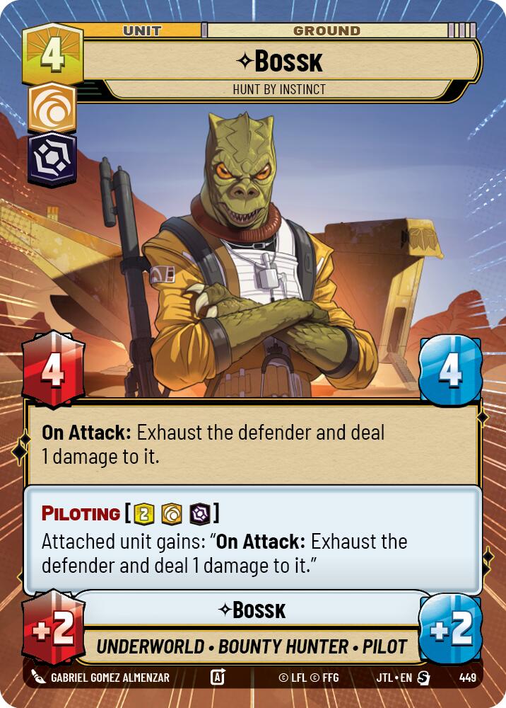 Bossk - Hunt By Instinct (449) (Hyperspace) (449) [Jump to Lightspeed] | Grognard Games