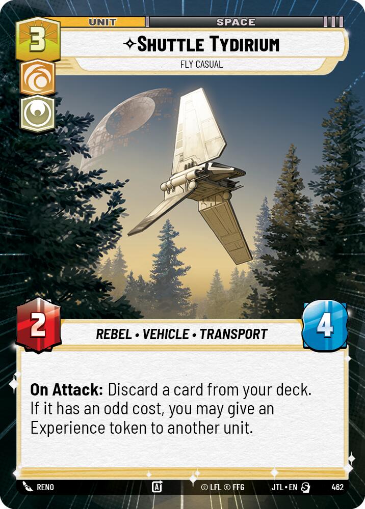 Shuttle Tydirium - Fly Casual (462) (Hyperspace) (462) [Jump to Lightspeed] | Grognard Games