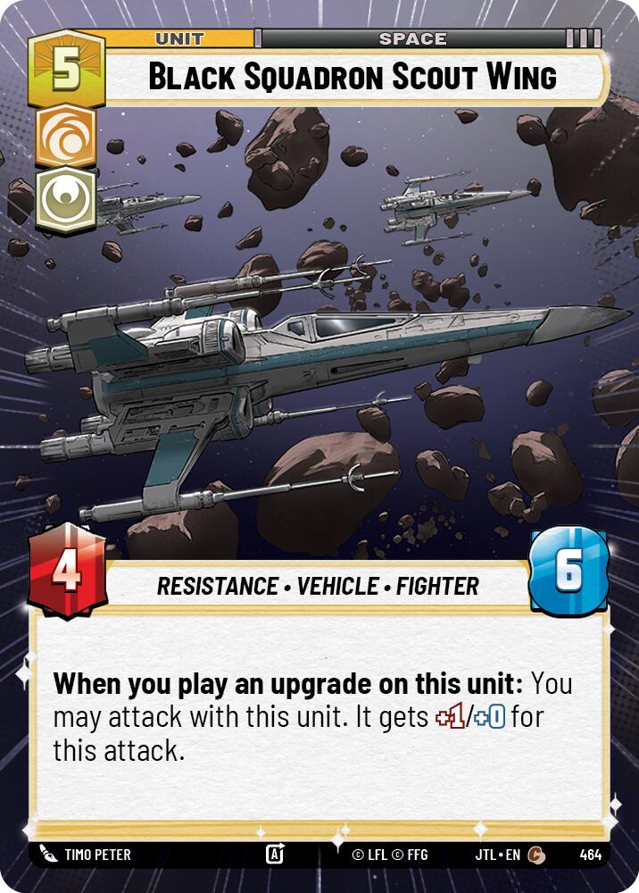 Black Squadron Scout Wing (464) (Hyperspace) (464) [Jump to Lightspeed] | Grognard Games