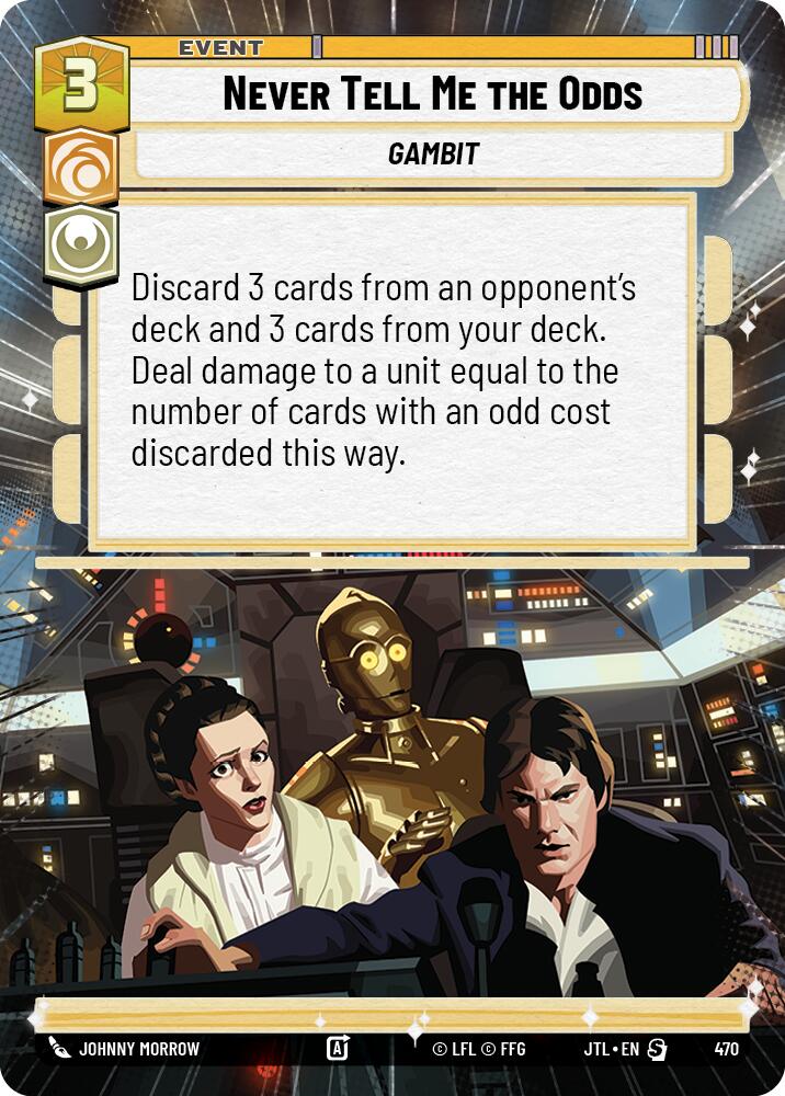 Never Tell Me the Odds (470) (Hyperspace) (470) [Jump to Lightspeed] | Grognard Games