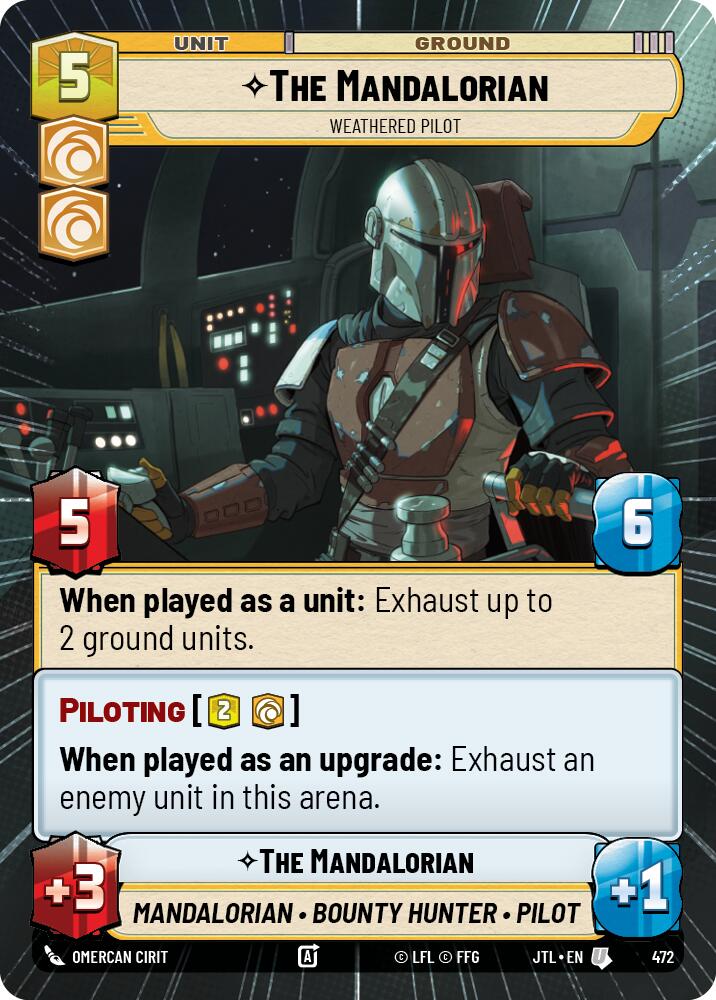 The Mandalorian - Weathered Pilot (472) (Hyperspace) (472) [Jump to Lightspeed] | Grognard Games