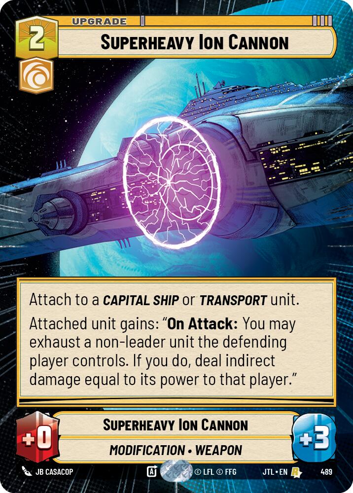 Superheavy Ion Cannon (489) (Hyperspace) (489) [Jump to Lightspeed] | Grognard Games