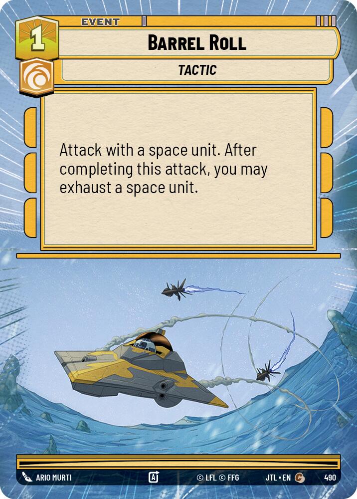 Barrel Roll (490) (Hyperspace) (490) [Jump to Lightspeed] | Grognard Games