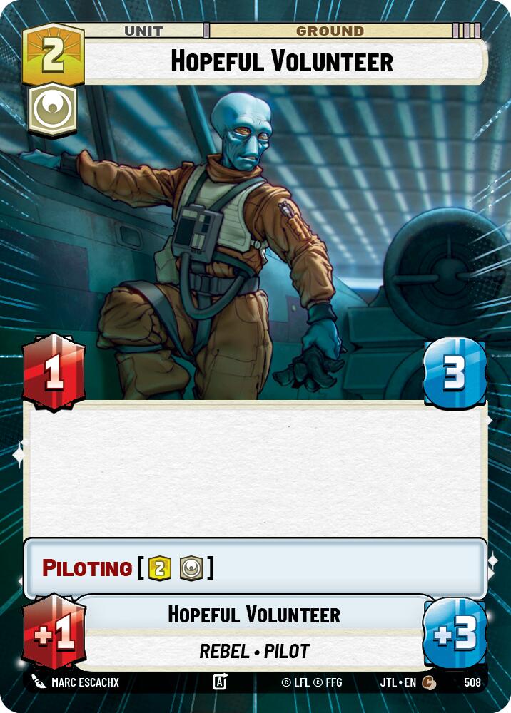 Hopeful Volunteer (508) (Hyperspace) (508) [Jump to Lightspeed] | Grognard Games