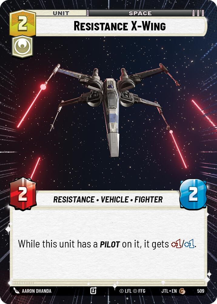 Resistance X-Wing (509) (Hyperspace) (509) [Jump to Lightspeed] | Grognard Games