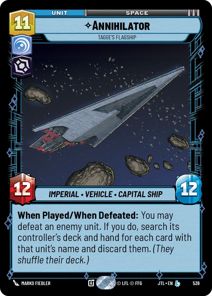 Annihilator - Tagge's Flagship (539) (539) [Jump to Lightspeed] | Grognard Games