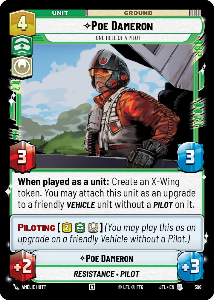 Poe Dameron - One Hell of a Pilot (598) (598) [Jump to Lightspeed] | Grognard Games