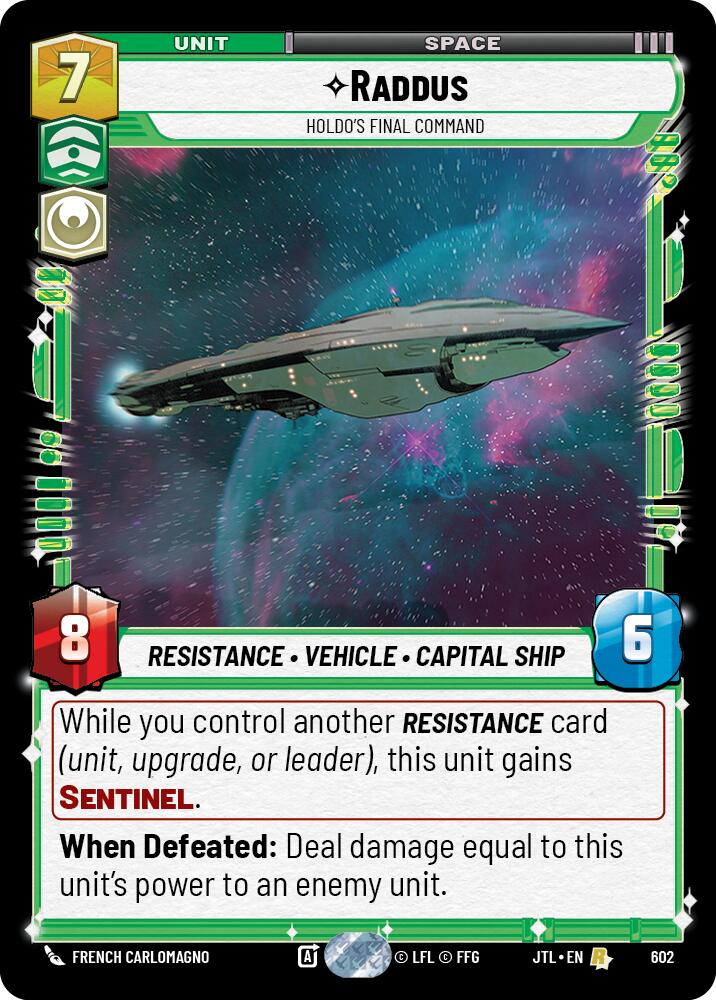 Raddus - Holdo's Final Command (602) (602) [Jump to Lightspeed] | Grognard Games