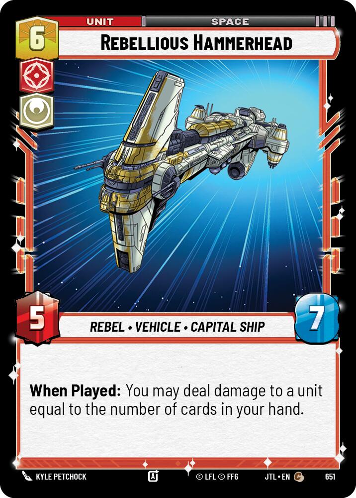 Rebellious Hammerhead (651) (651) [Jump to Lightspeed] | Grognard Games